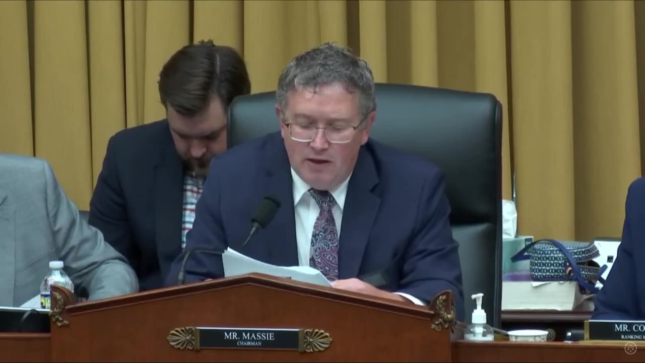 Rep. Thomas Massie: CDC And FDA Employees Must be Held Accountable 6/26/24