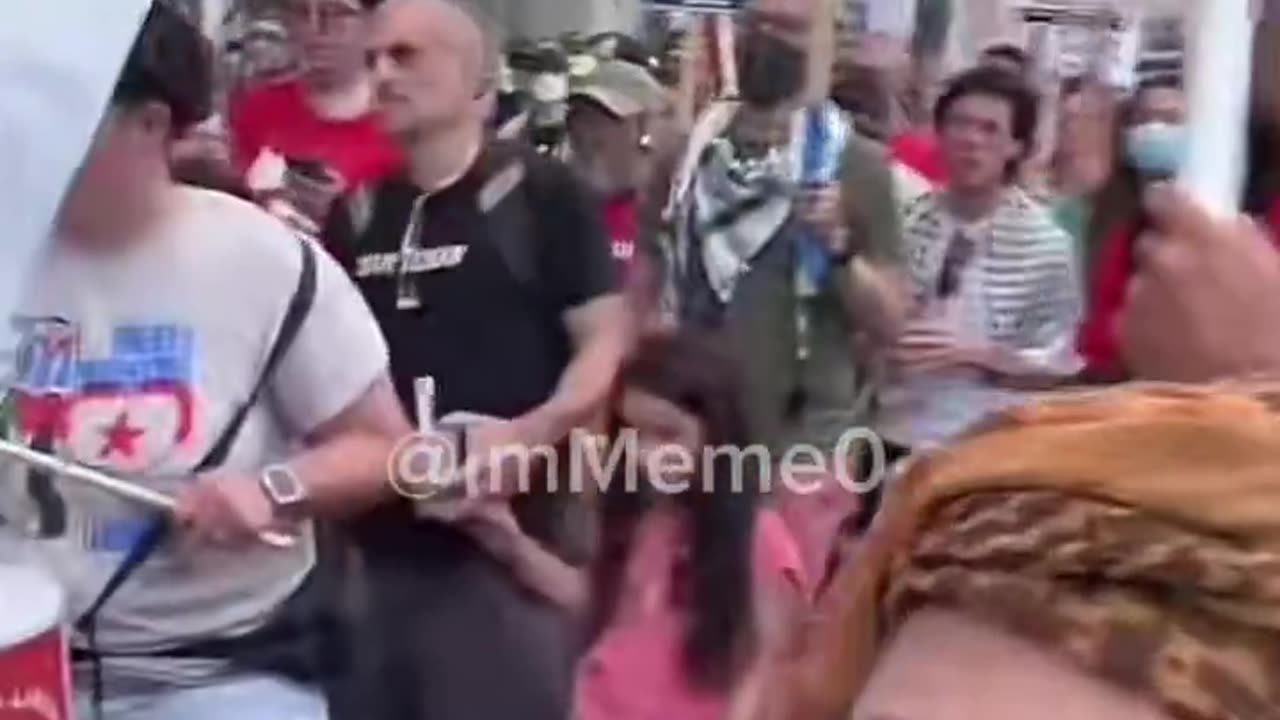 “Madam VP You Are Sellout, Pack Your Bags And Get The Hell Out!”- Pro-Palestine protesters chanting