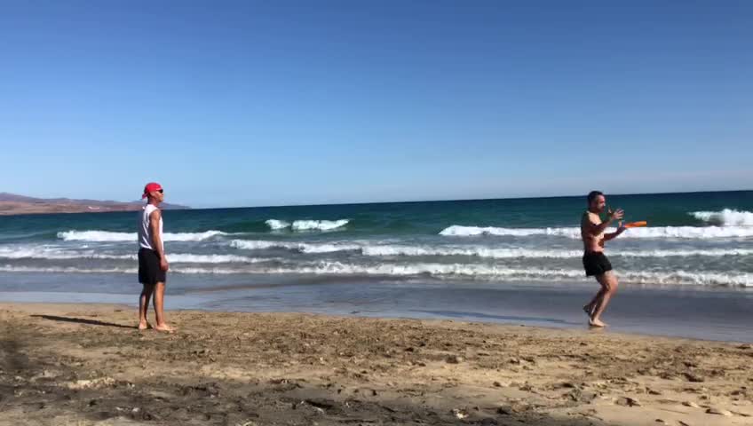 Freestyle Frisbee at Fuerteventura. Andrea & Lorenzo