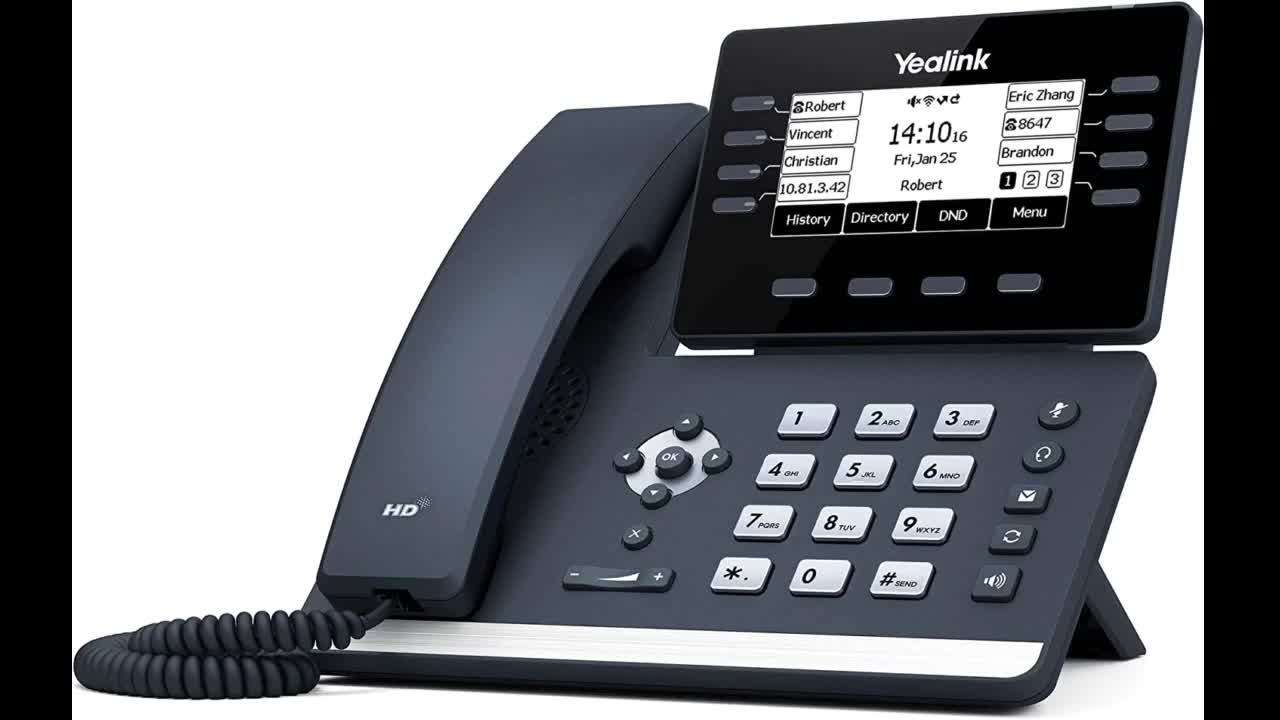 Review: Yealink T53W IP Phone, 12 VoIP Accounts. 3.7-Inch Graphical Display. USB 2.0, 802.11ac...