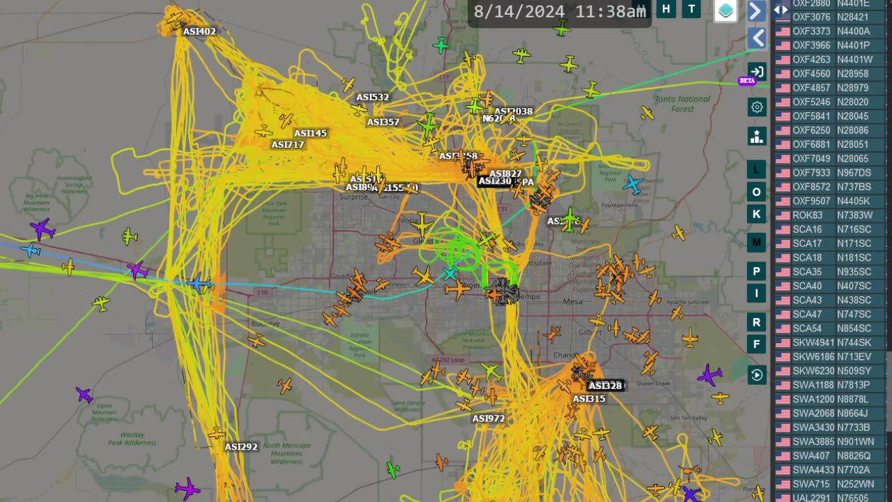 New World Order Utah China California over AZ - As above - so below - August 14th 2024