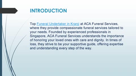 Top Funeral Undertaker in Kranji