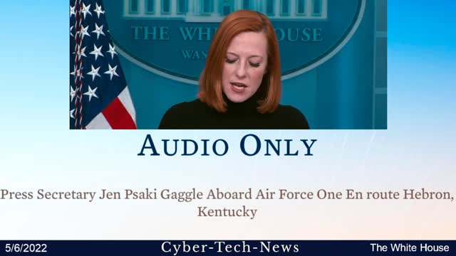 Press Secretary Jen Psaki Gaggle Aboard Air Force One En route Hebron, Kentucky