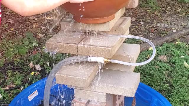 Look! WE MADE A WATERFALL :)