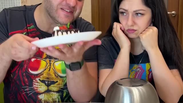 OMG He chose fake food 😁 #shorts Best video by MoniLina