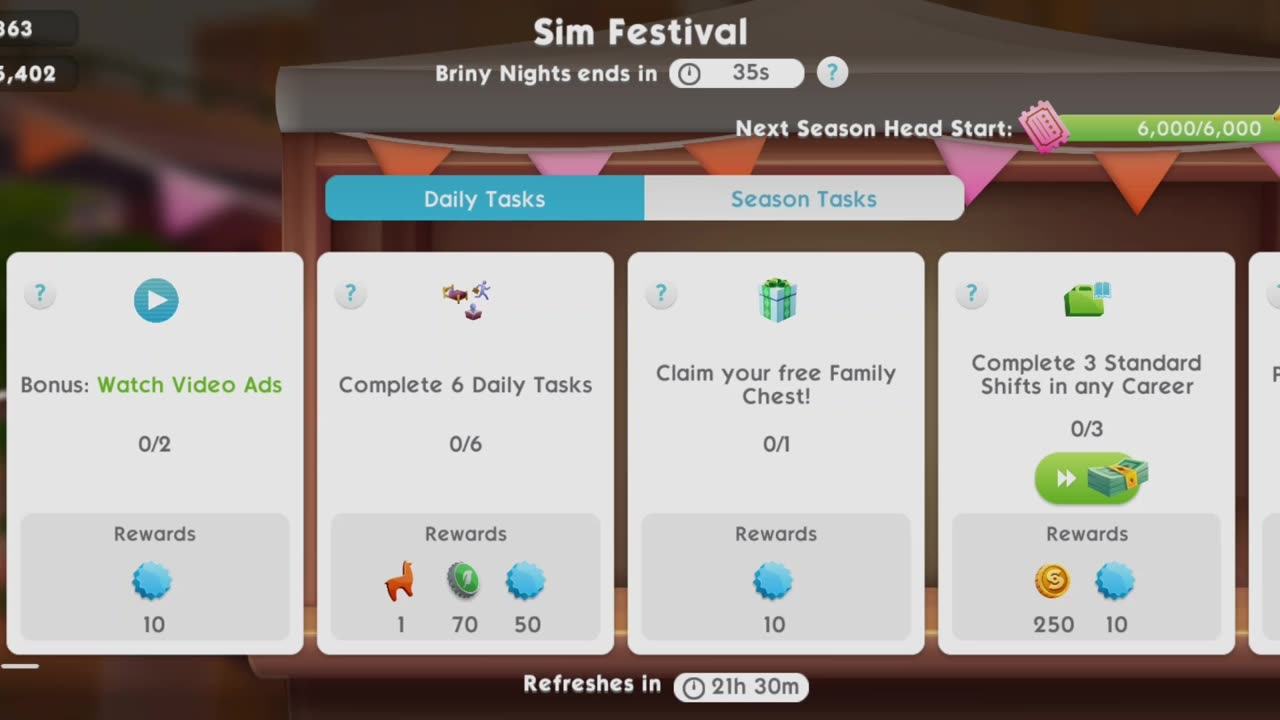 The Sims Mobile - Sim Festival ending seasons