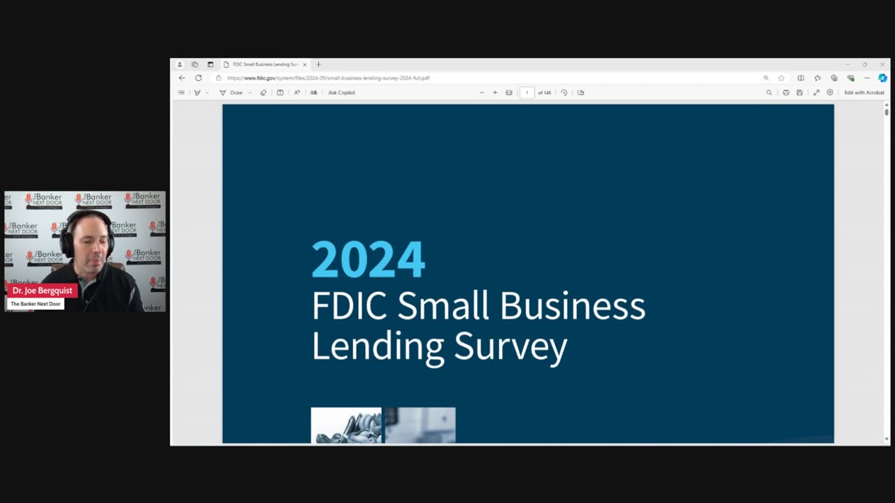 Episode 243: Review of FDIC 2024 Small Business Lending Survey