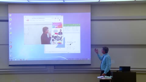 Math Professor Matthew Weathers Fixes Projector Screen (April Fools Prank)