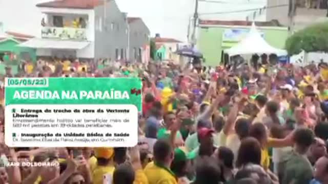 Presidente Bolsonaro na paraiba em 05-05-2022