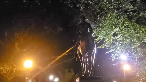Antifa succeeded in toppling Roosevelt statue