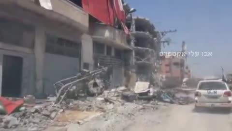 UN convoy recorded two minutes of destruction he saw while in northern Gaza Strip