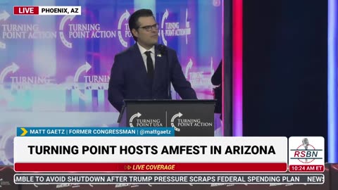 🚩 Matt Gaetz at TPUSA's America Fest Conference