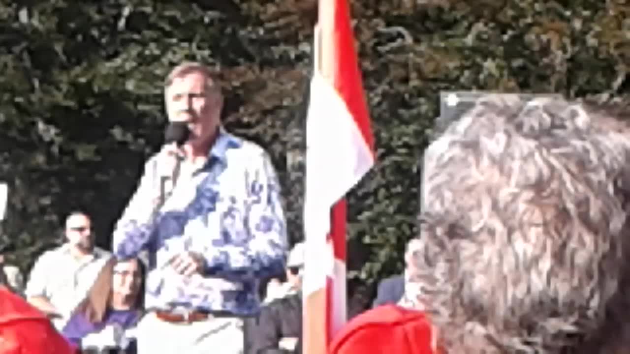 Maxime Bernier and Randy Hillier in Hamilton, Ontario for PPC Rally on 16 of September 2021