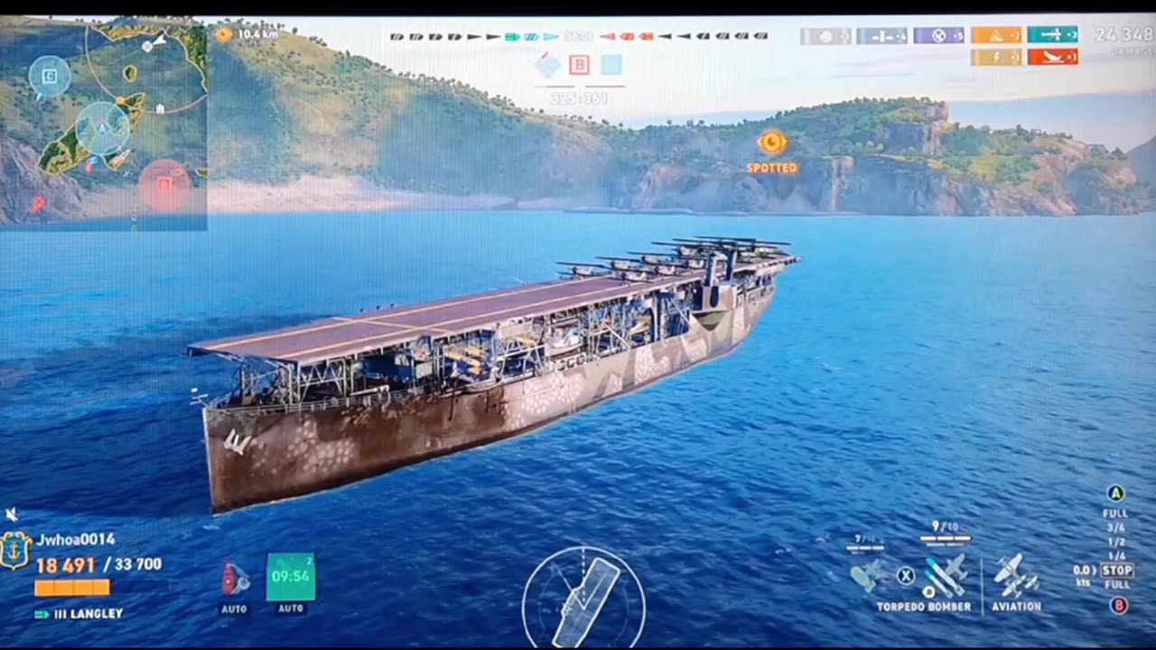 World of warships: Legends (Aircraft Carrier Destroyed)