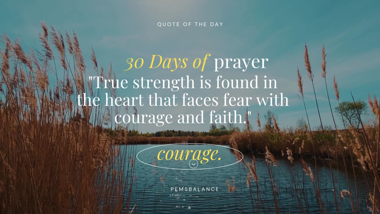 Midweek Boost with 30 Days of Prayer: Episode 2 – Courage and Strength