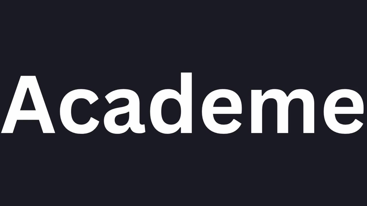 How To Pronounce "Academe"