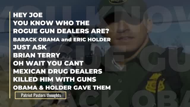 Hey Joe, Obama & Holder are the rogue gun dealers