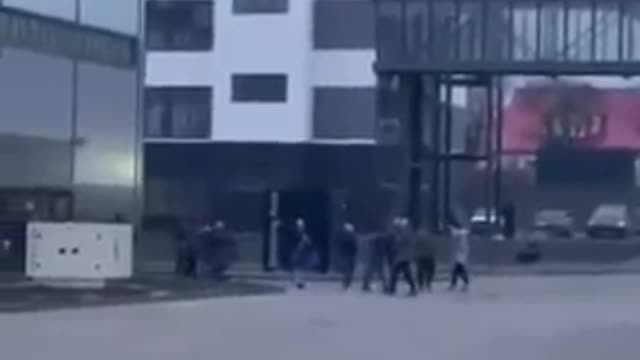 Footage of Russian attack