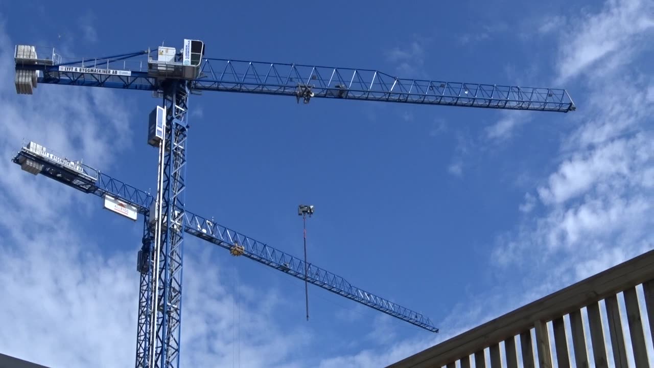 Film från Helsingörskajen under bygget i Norra Hamnen i Helsingborg. 2 Maj 2018