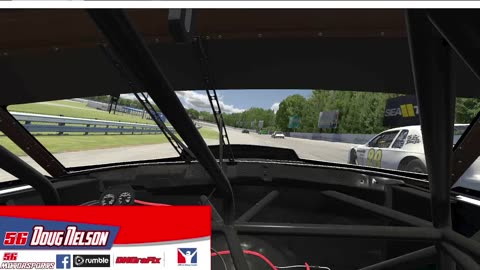 in-car cam footage from the street stock race from Five Flags Speedway on iRacing