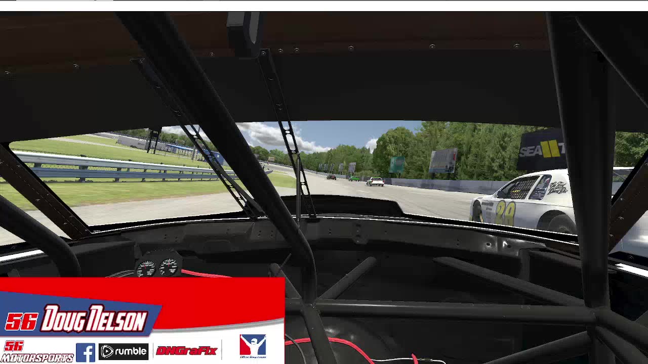 in-car cam footage from the street stock race from Five Flags Speedway on iRacing