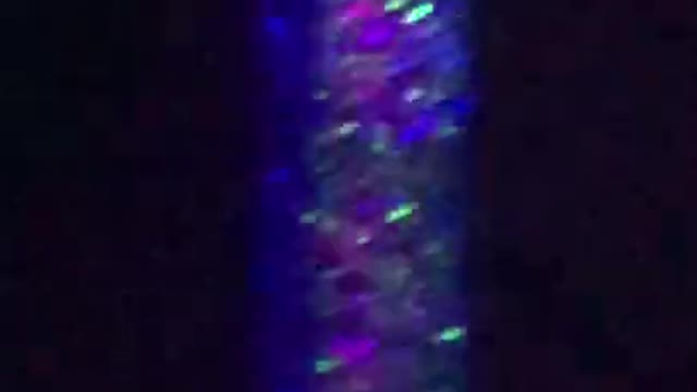 Closeup of the Beam Produced by a 5 Watt RGB White Laser