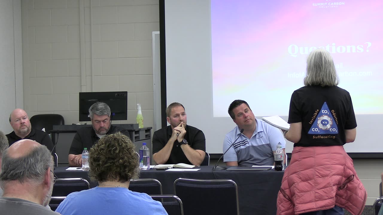 Start of Q and A - IUC/SCS Informational Mtg 17 Sept 2024 - Emmetsburg, Iowa