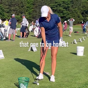 Anna Nordquist practicing #golf #golfer #professional #athlete #green #fairway #hit #swing #shot