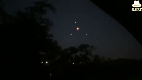 Balls of light UFO sighting. Blue, Beam, Hologram,