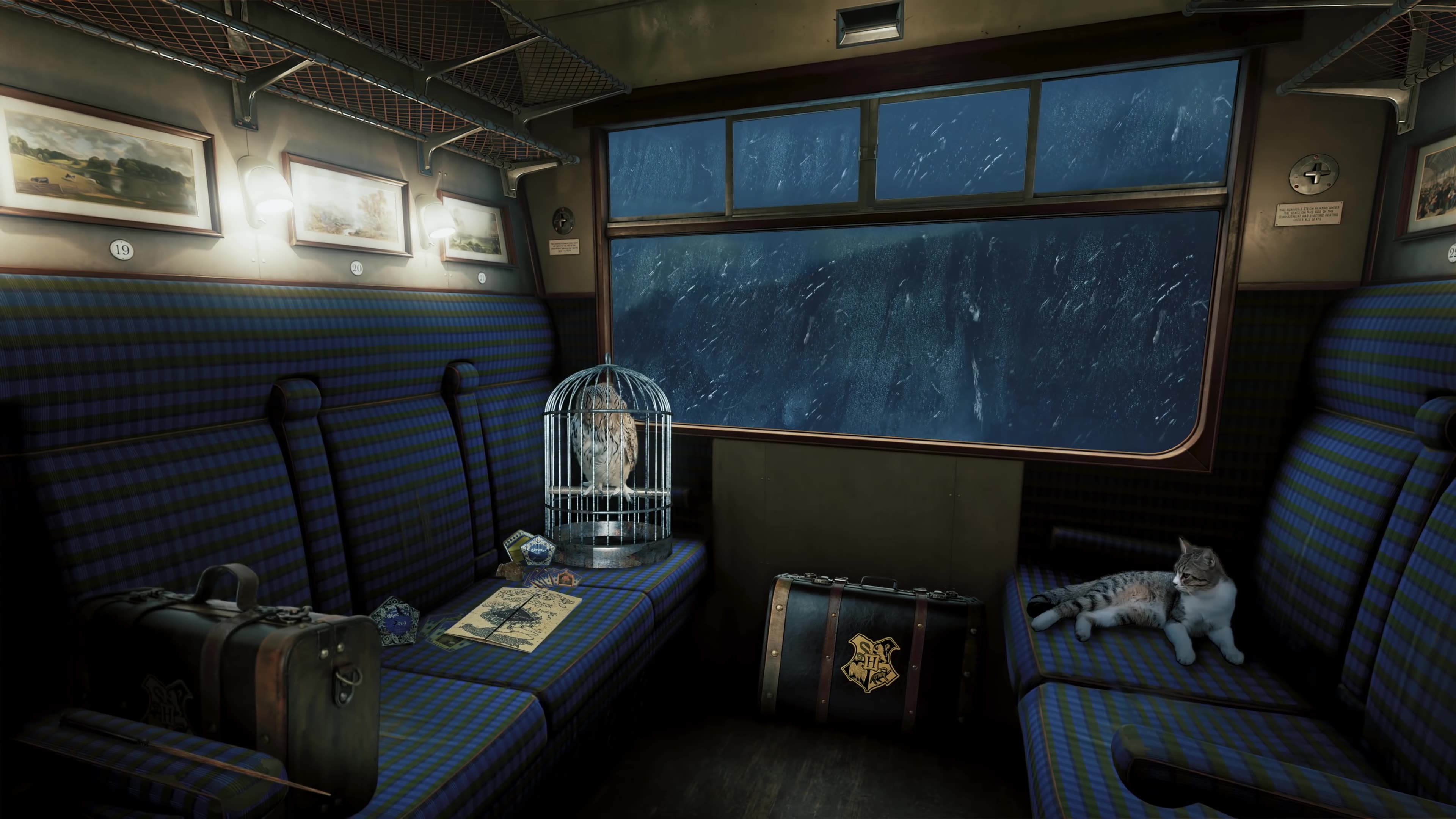 The Hogwarts Express | Train Ride + Rain Harry Potter Prisoner of ...