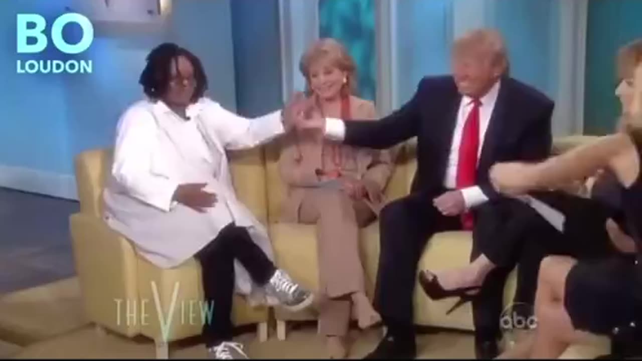 But wait a minute though...WHOOPI told DONALD he loved him