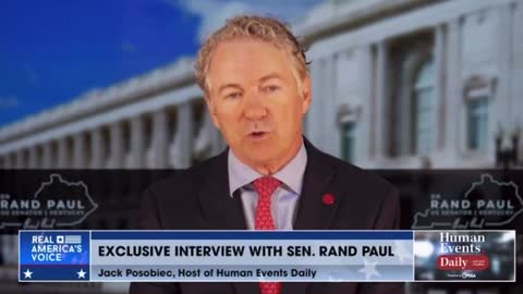 Sen. Rand Paul tells Jack Posobiec about gain of function research Sept 25