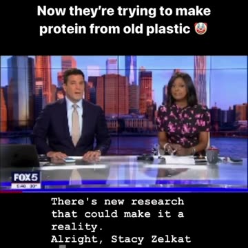 They're trying to make protein from old plastic 🤡