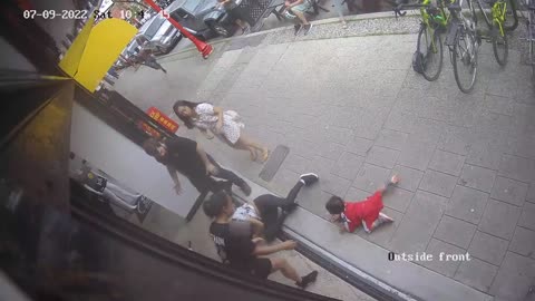 Vancouver, Canada: A mother and her young child in Chinatown were brutally struck to the ground.