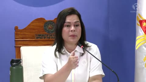 VP Sara Duterte holds press conference 10/21/2024