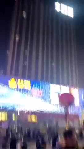 China: Drones Falling From the Sky on a Crowd