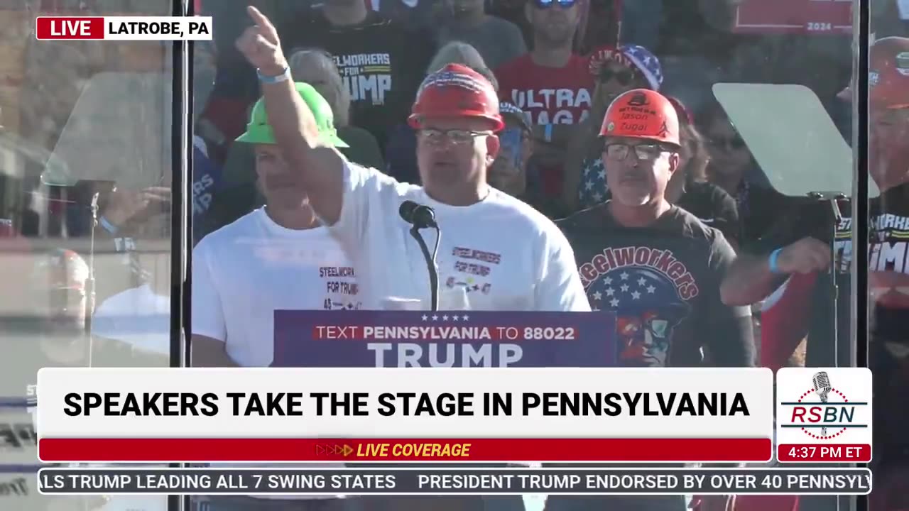 Pennsylvania steelworkers stand united behind Trump