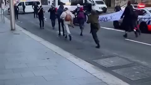 Climate activists have blocked Sydney Harbour Tunnel, streaming their protest.