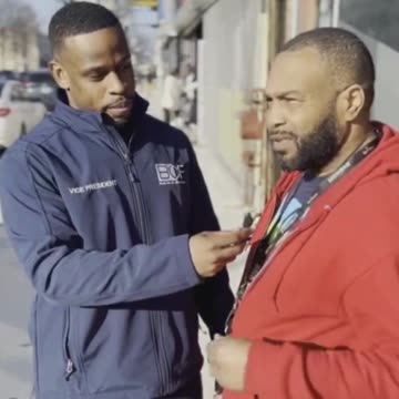 Chicago being asked who they will vote for Trump or Biden