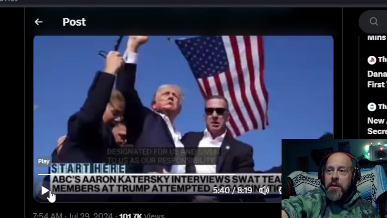 frosty scrolls: twitter scrolling (7/29/24, part 1) Trump assassination updates. Butler police.