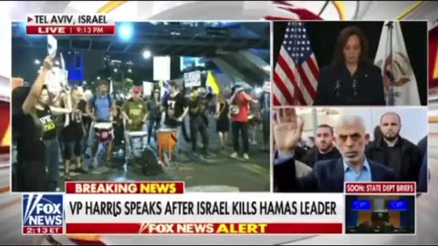 Kamala Harris gives remarks on the death of Hamas leader, Yahya Sinwar