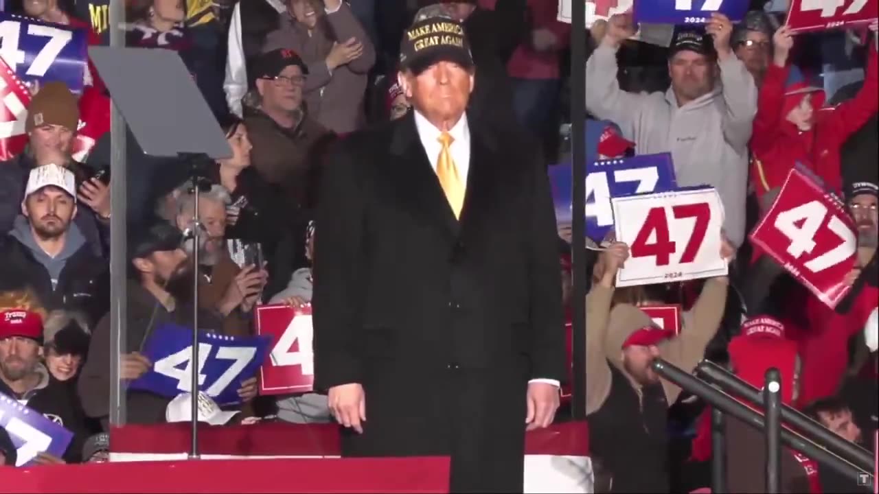 Trump Walks Out To 'The Undertaker' Theme Song At Michigan Rally