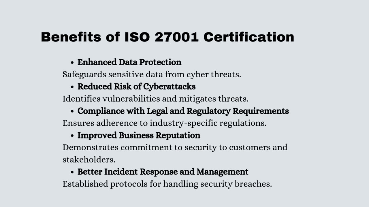 The Importance of ISO 27001 Certification in Today's Cybersecurity Landscape