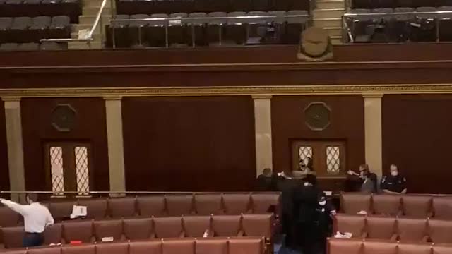 Patriots storm the capital building.