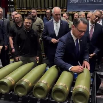 Ukraine politicians signing BOMBS to be dropped to kill civilians. SICK!