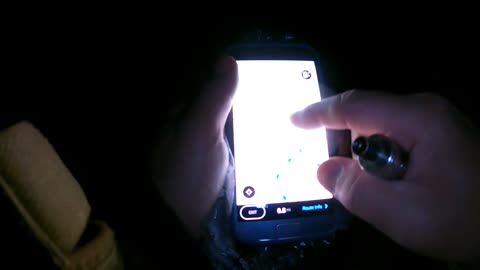 Using OS Maps to find the right path. Night hiking