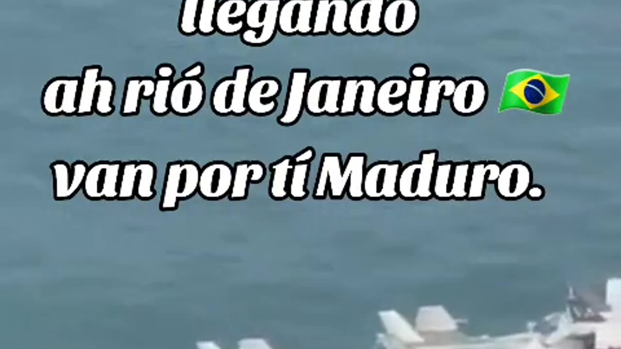 B05 PORTA AVIONES LLEGANDO AH RIO DE JANEIRO VAN POR TI MADURO