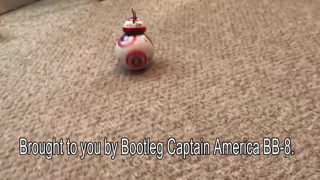 Ferret vs. bootleg Star Wars Captain America BB-8