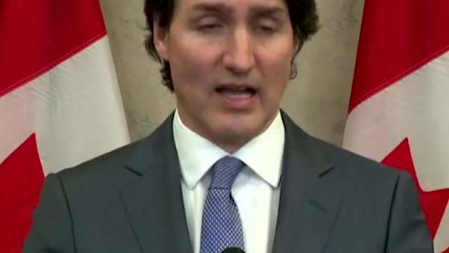 Soyboy Trudeau says thousands of truckers protesting mandate having unacceptable views