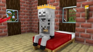 Fat Baby Zombie and Thin Baby Skeleton - Sad Story - Minecraft Animation
